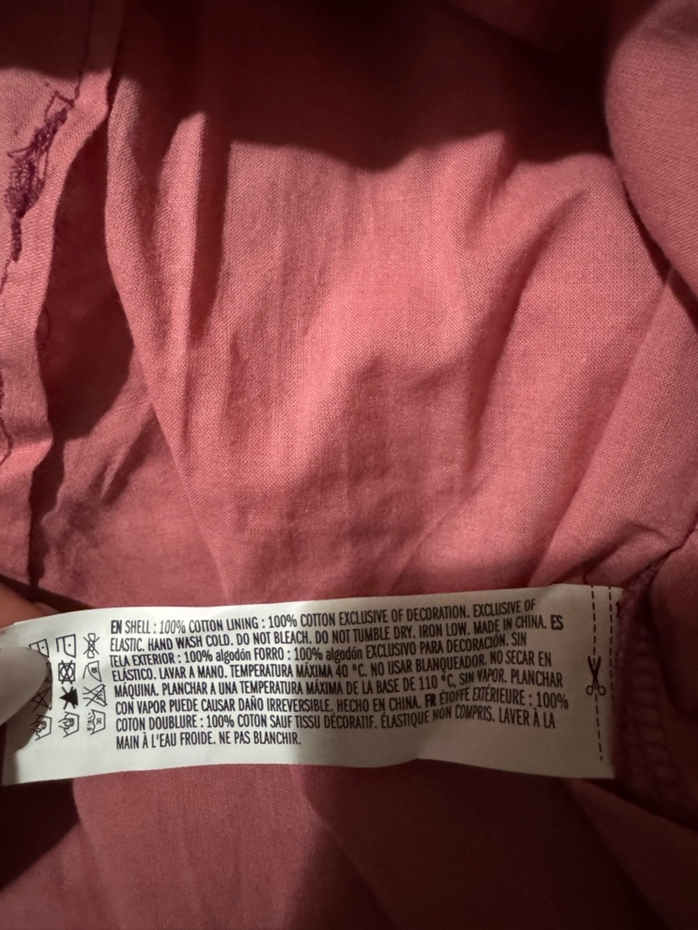 English Factory Pink Puff Sleeve Babydoll Dress size L Nwt - Picture 9 of 11